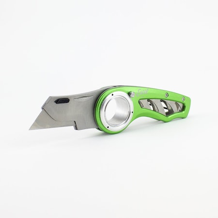 Excel Blades K60 Revo Utility Knife, Folding Knife with Clip Box Knife, Green 6pk 16064